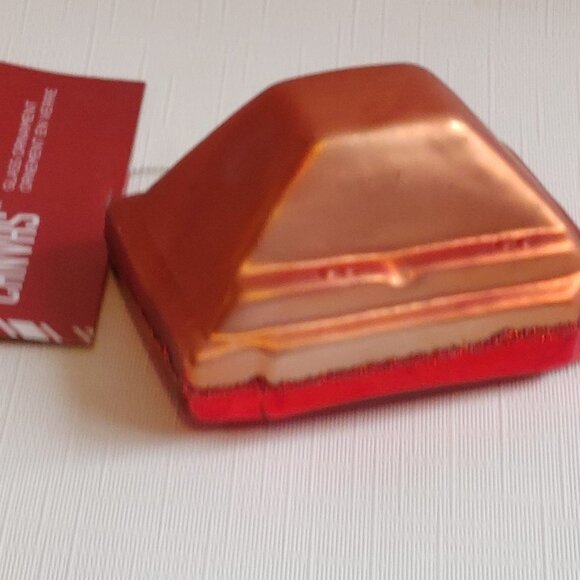 CANVAS Vintage TV Glass Ornament with Traditional Christmas Scene BNWT - Picture 2 of 5